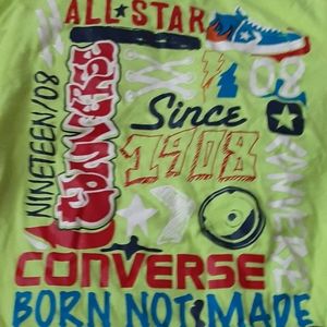 Boys large converse shirt